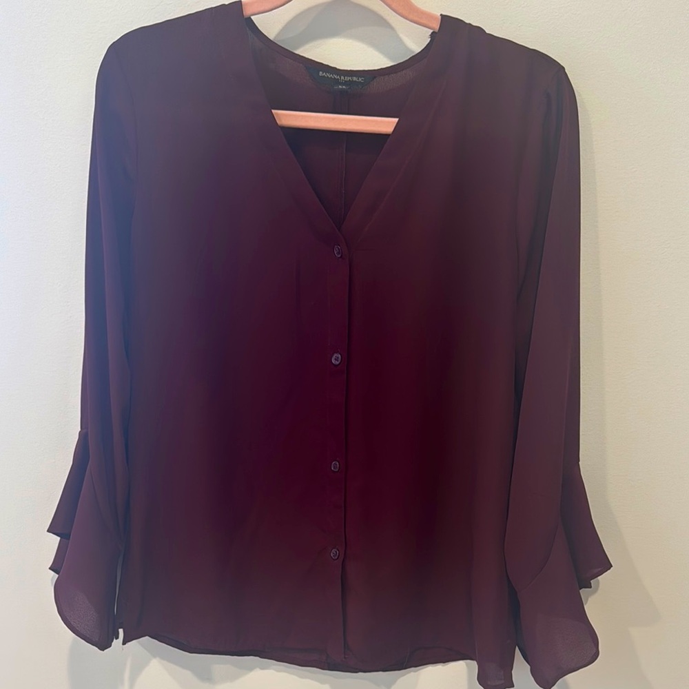 Banana Republic Maroon Top